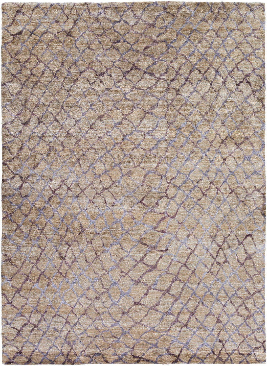 Filbert Contemporary Beige And Gray Viscose Rug - The Rug Decor