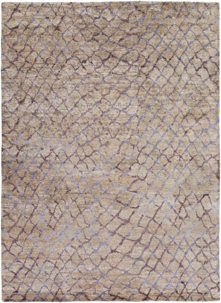 Filbert Contemporary Beige And Gray Viscose Rug - The Rug Decor