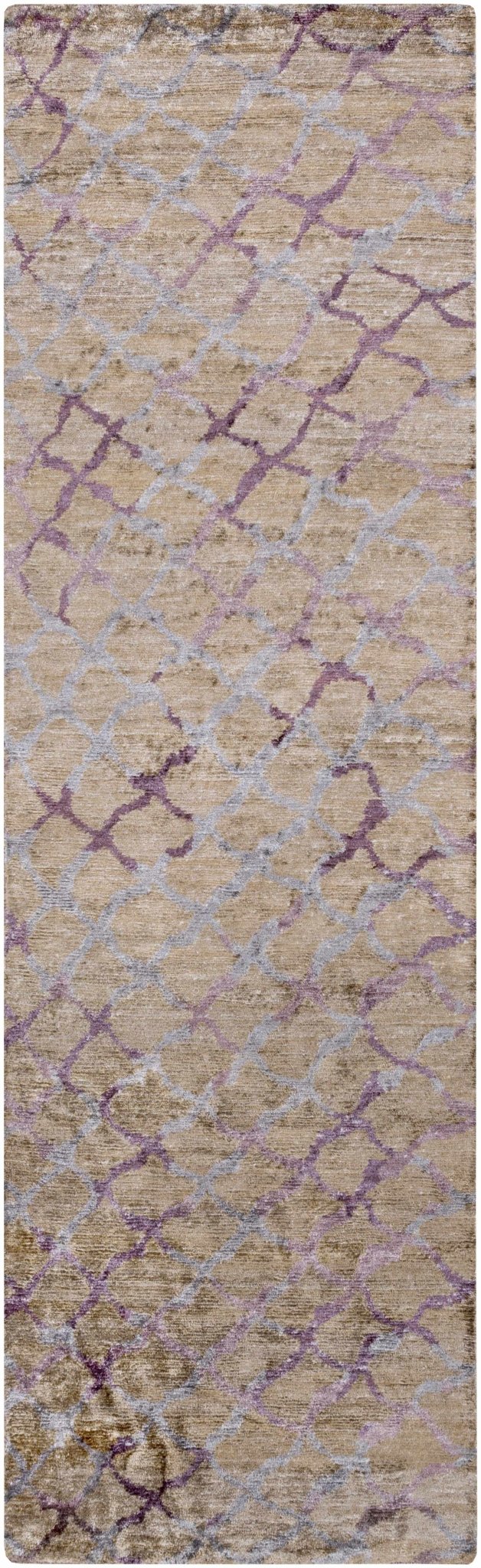 Filbert Contemporary Beige And Gray Viscose Rug - The Rug Decor
