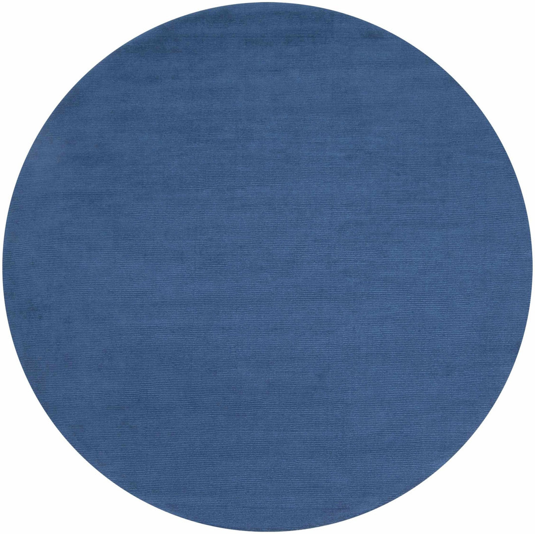Findlay Modern Solid Wool Blue Area Rug - The Rug Decor