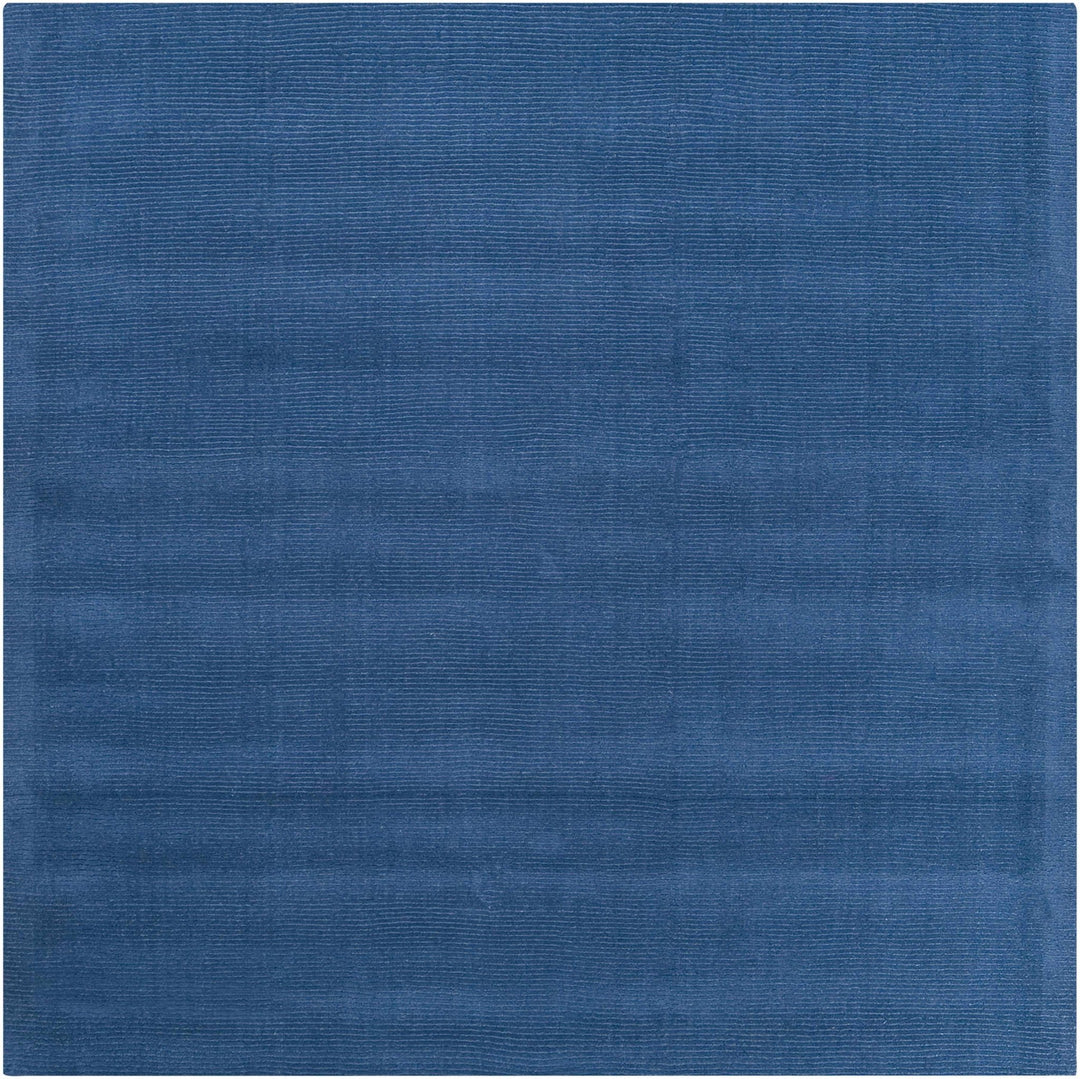 Findlay Modern Solid Wool Blue Area Rug - The Rug Decor