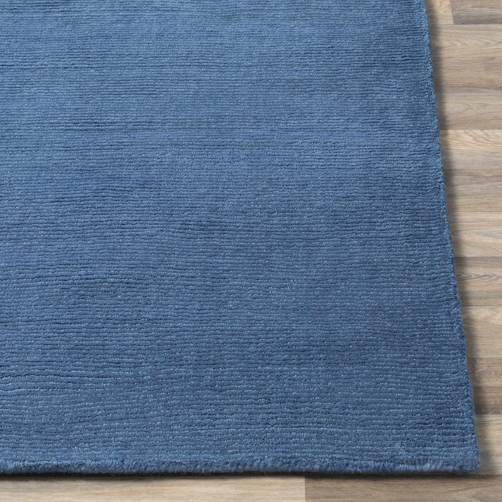 Findlay Modern Solid Wool Blue Area Rug - The Rug Decor