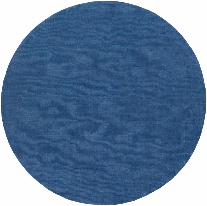 Findlay Modern Solid Wool Blue Area Rug - The Rug Decor