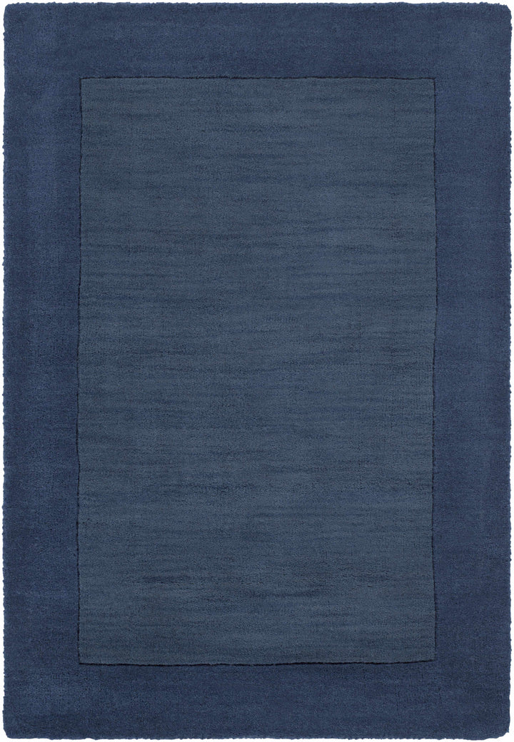 Fingerhut Blue Modern Style Hand Loomed Wool Area Rug