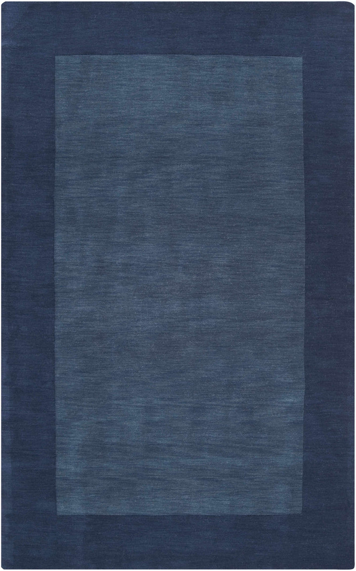 Fingerhut Blue Modern Style Hand Loomed Wool Area Rug