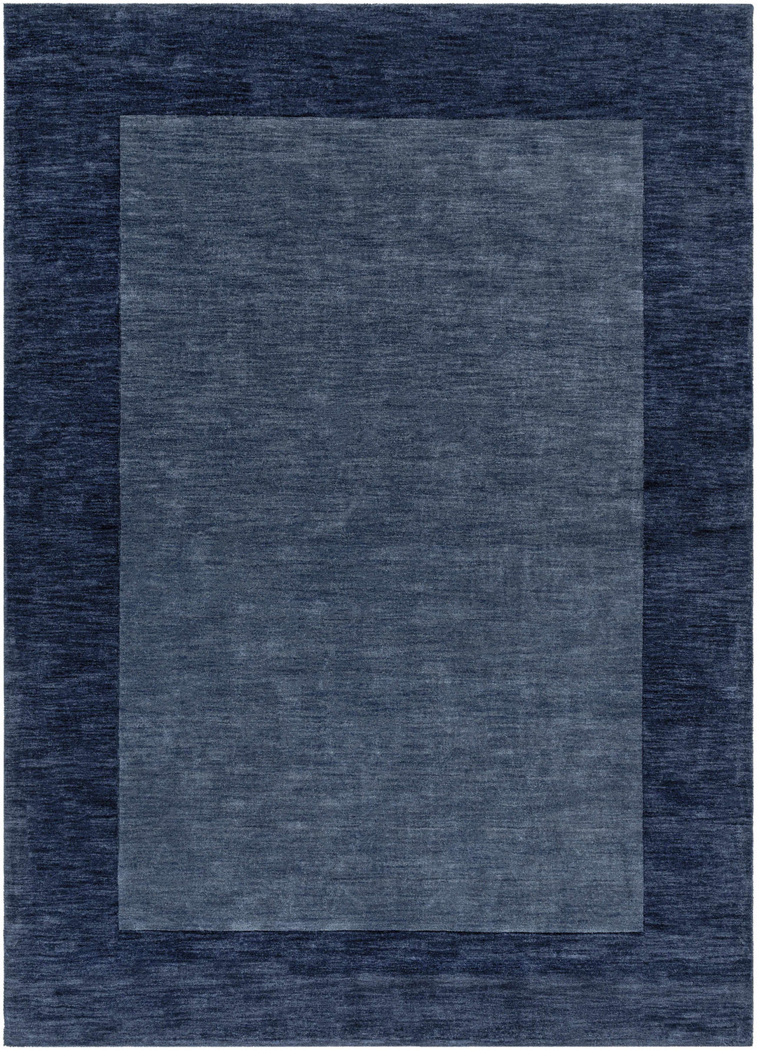 Fingerhut Blue Modern Style Hand Loomed Wool Area Rug