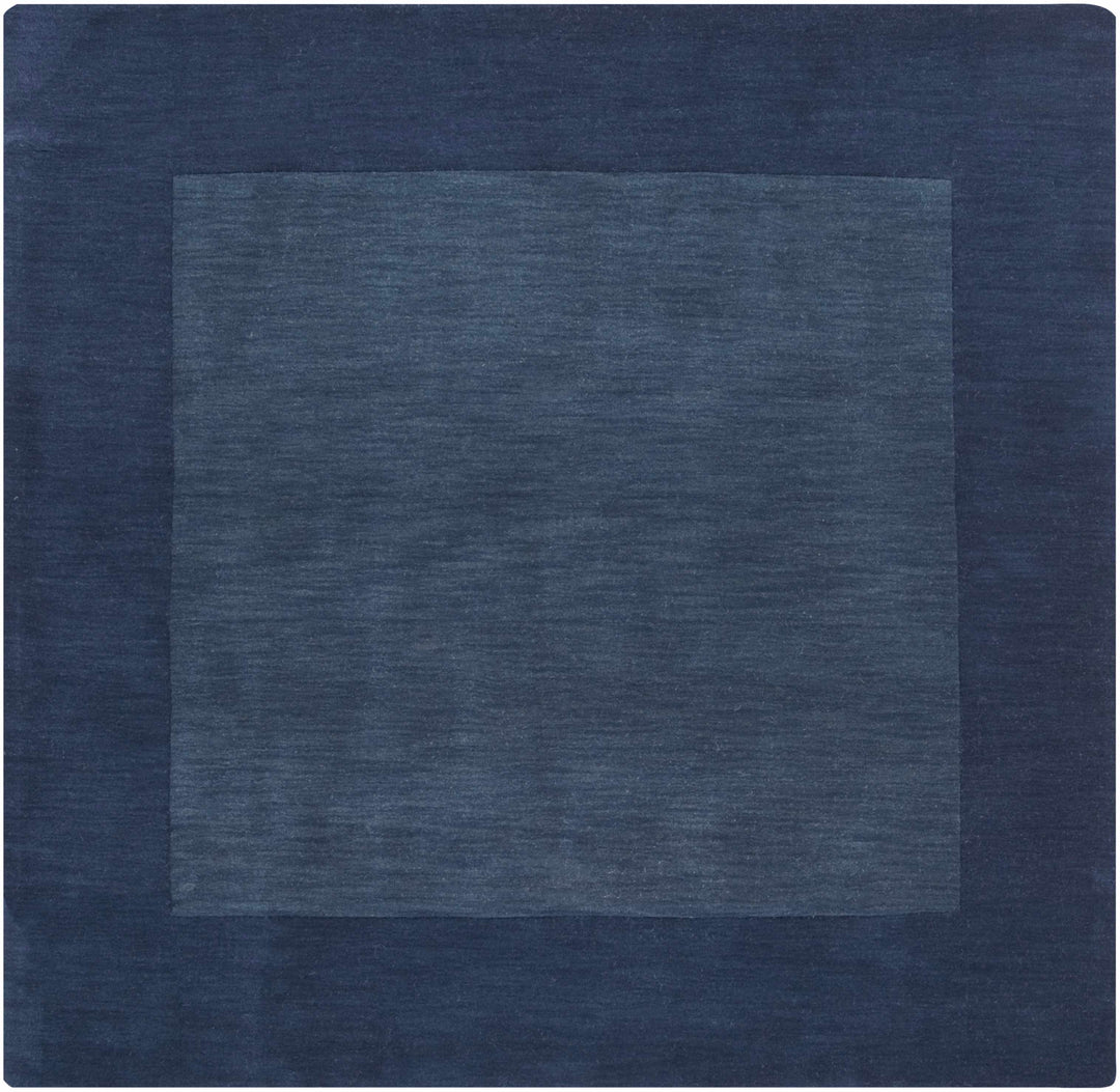 Fingerhut Blue Modern Style Hand Loomed Wool Area Rug