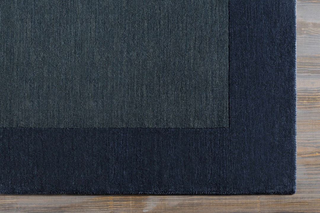 Fingerhut Blue Modern Style Hand Loomed Wool Area Rug - The Rug Decor