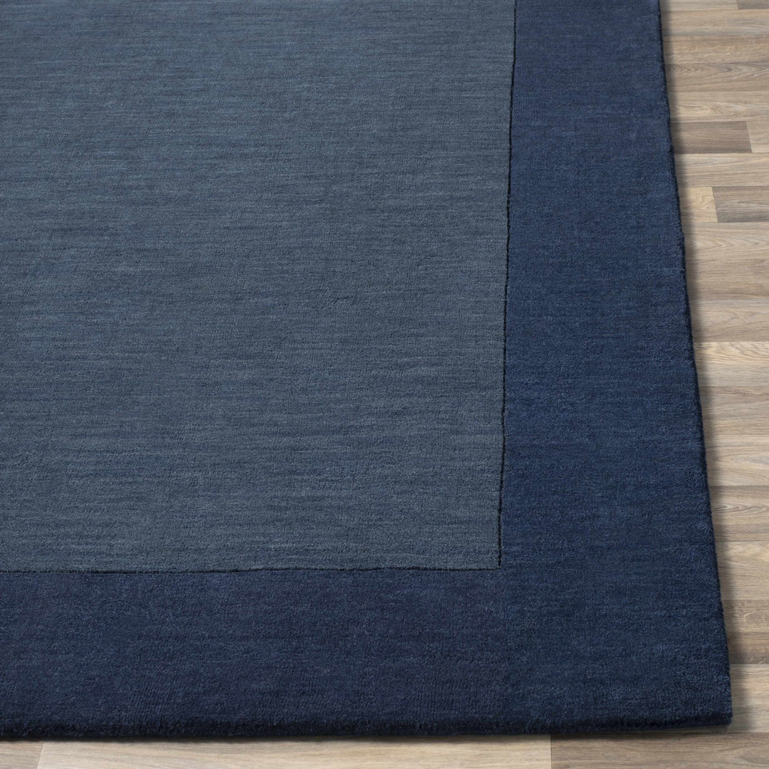 Fingerhut Blue Modern Style Hand Loomed Wool Area Rug - The Rug Decor