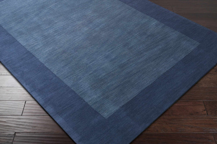 Fingerhut Blue Modern Style Hand Loomed Wool Area Rug - The Rug Decor