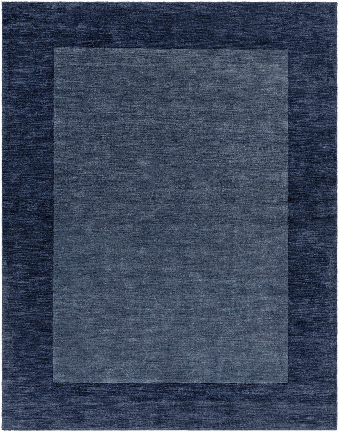 Fingerhut Blue Modern Style Hand Loomed Wool Area Rug - The Rug Decor