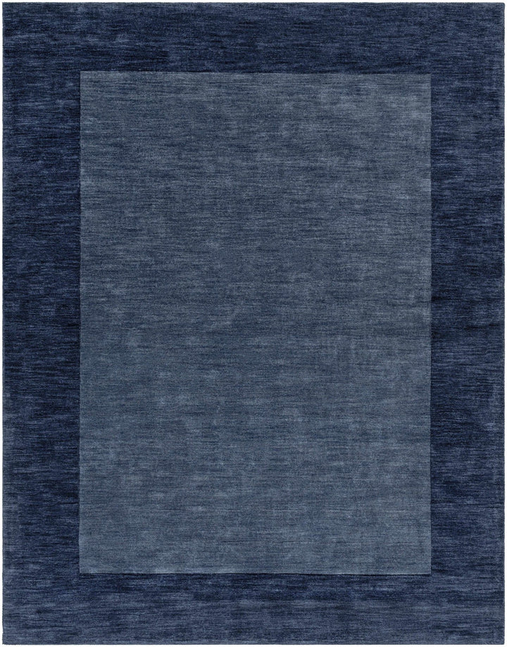Fingerhut Blue Modern Style Hand Loomed Wool Area Rug - The Rug Decor