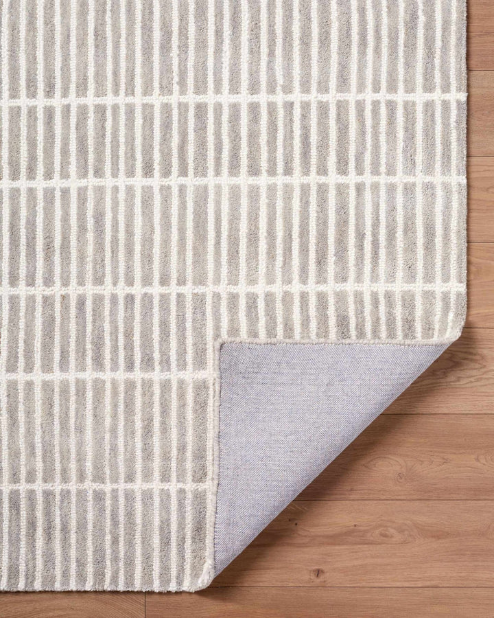 Finial Contemporary Style Beige Hand Tufted Wool Area Rug - The Rug Decor