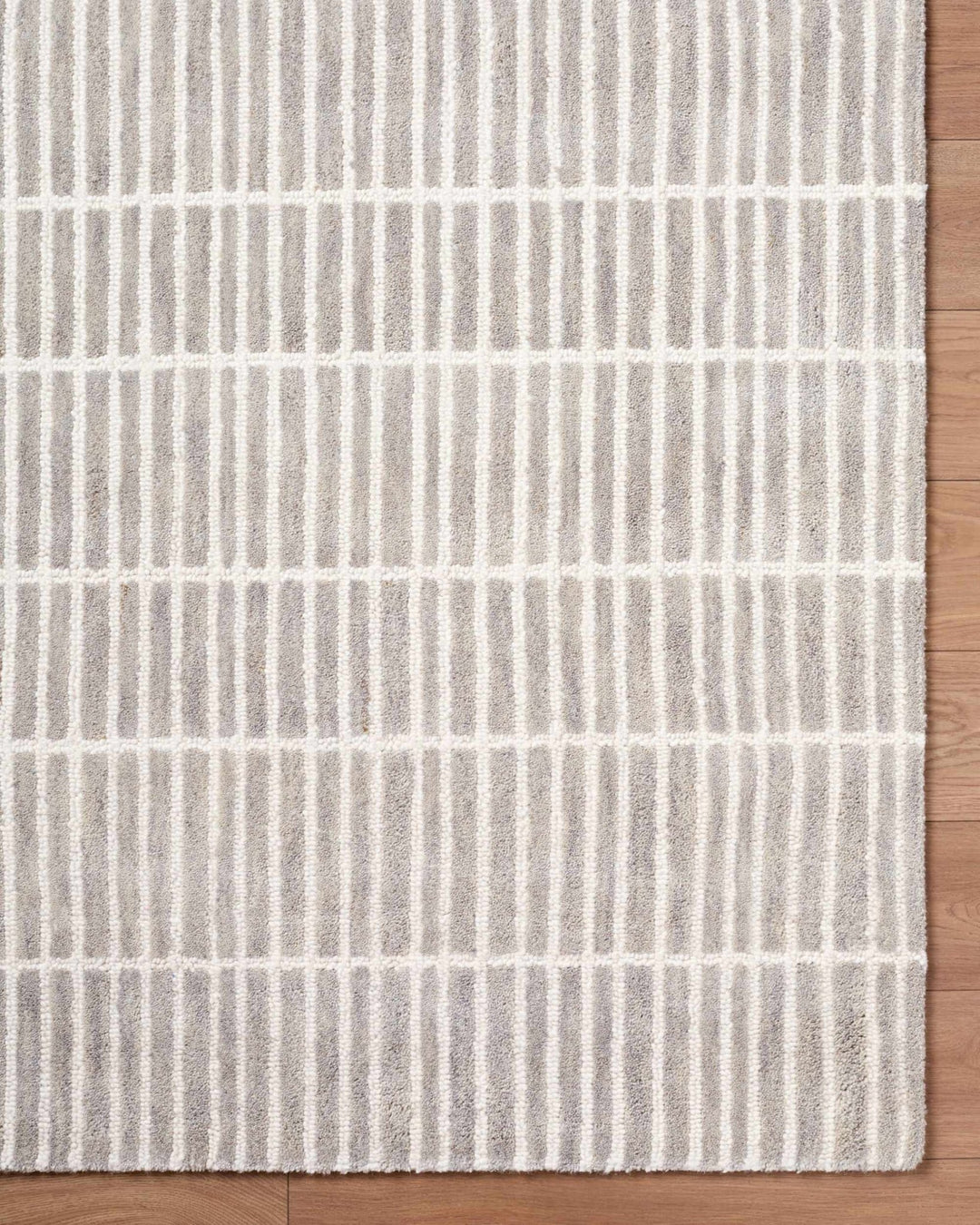 Finial Contemporary Style Beige Hand Tufted Wool Area Rug - The Rug Decor