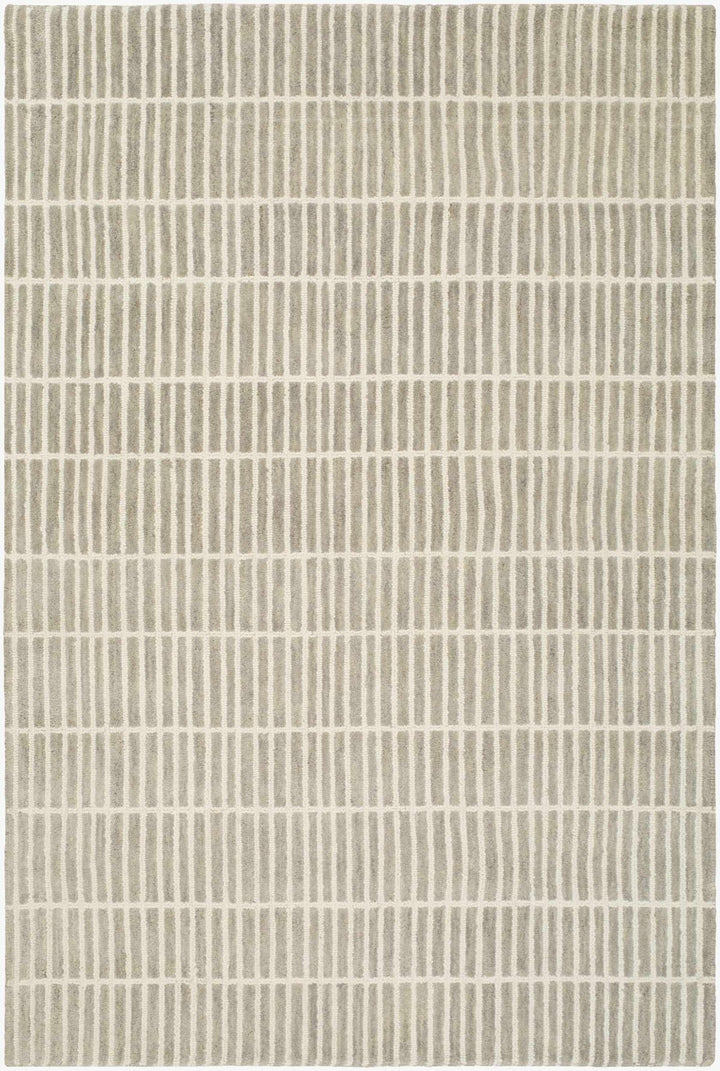 Finial Contemporary Style Beige Hand Tufted Wool Area Rug - The Rug Decor