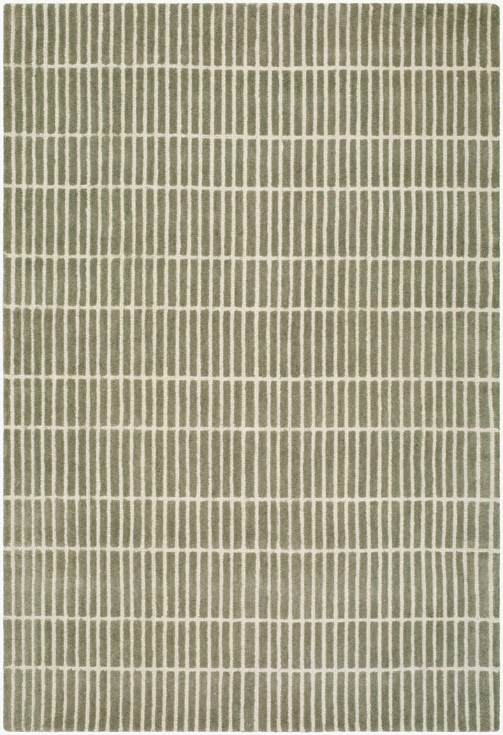 Finial Contemporary Style Green Hand Tufted Wool Area Rug - The Rug Decor