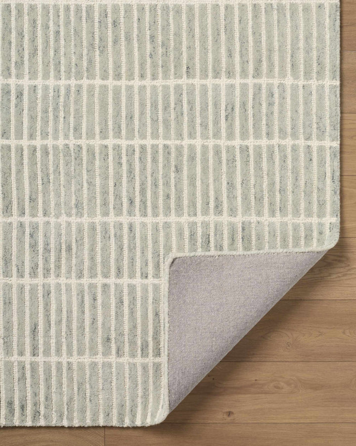 Finial Modern Style Green Hand Tufted Wool Area Rug - The Rug Decor