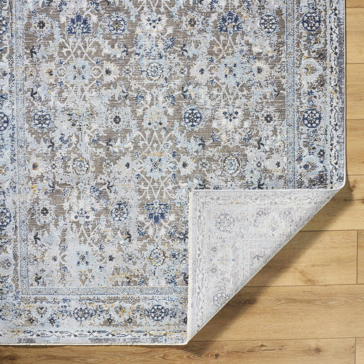 Finn Traditional Brown And Blue Area Rug - The Rug Decor