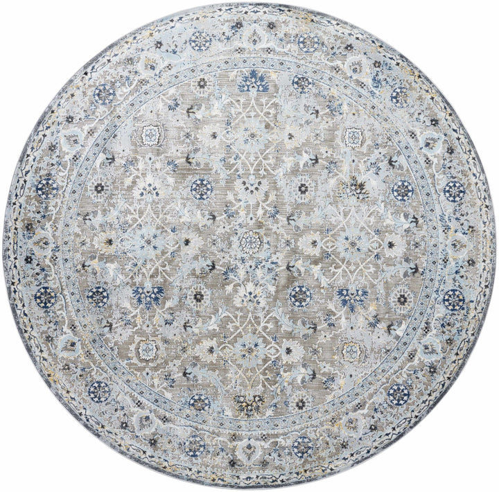Finn Traditional Brown And Blue Area Rug - The Rug Decor