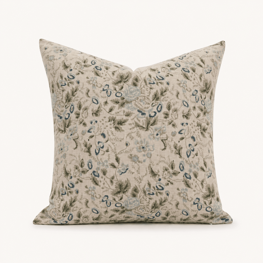 Fiona Botanical Linen Pillow Cover - The Rug Decor