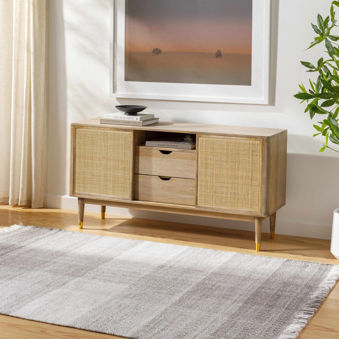 Fiora Contemporary Abstract Gray And Purple Area Rug - The Rug Decor