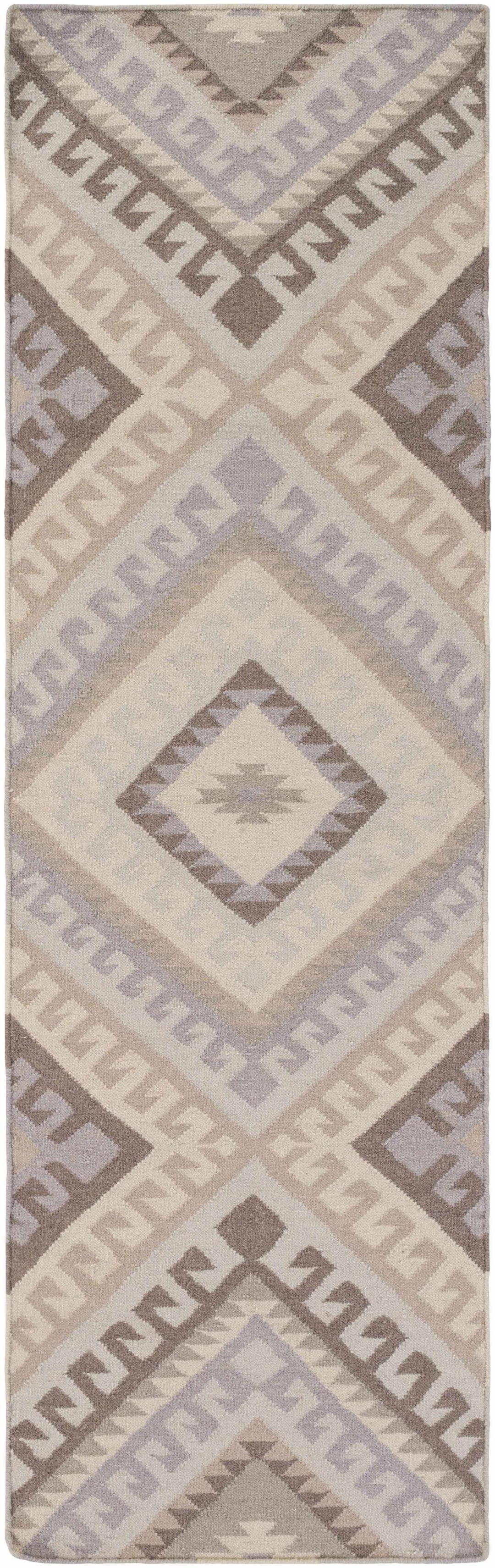 Fischer Contemporary Style Taupe And Beige Hand Woven Area Rug