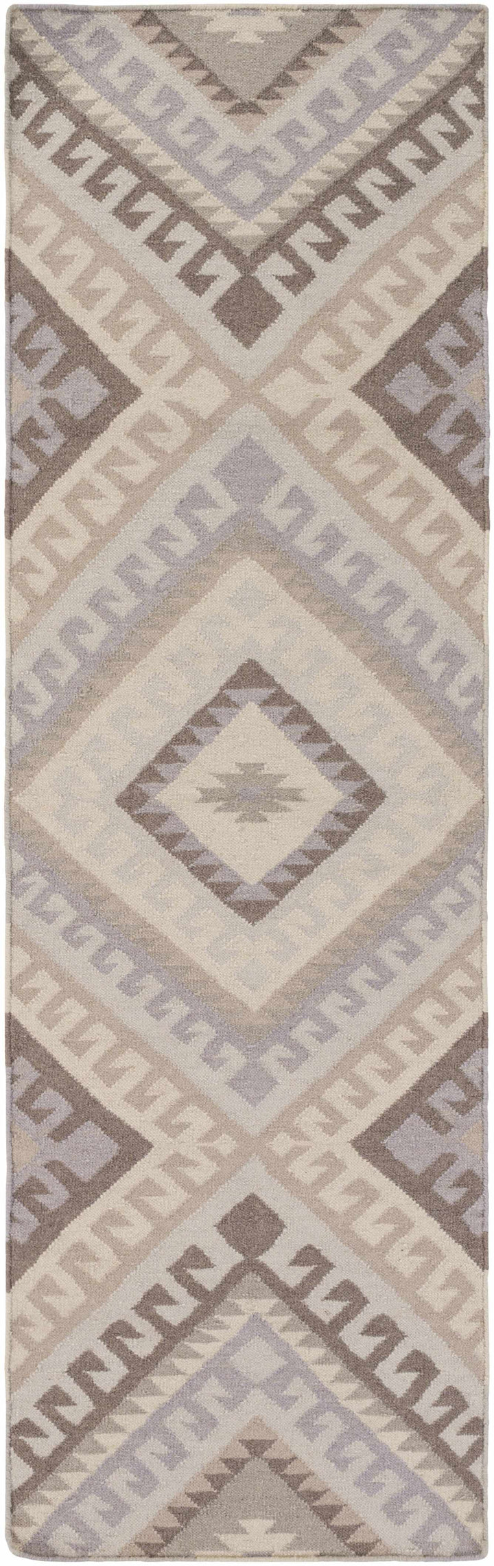 Fischer Contemporary Style Taupe And Beige Hand Woven Area Rug