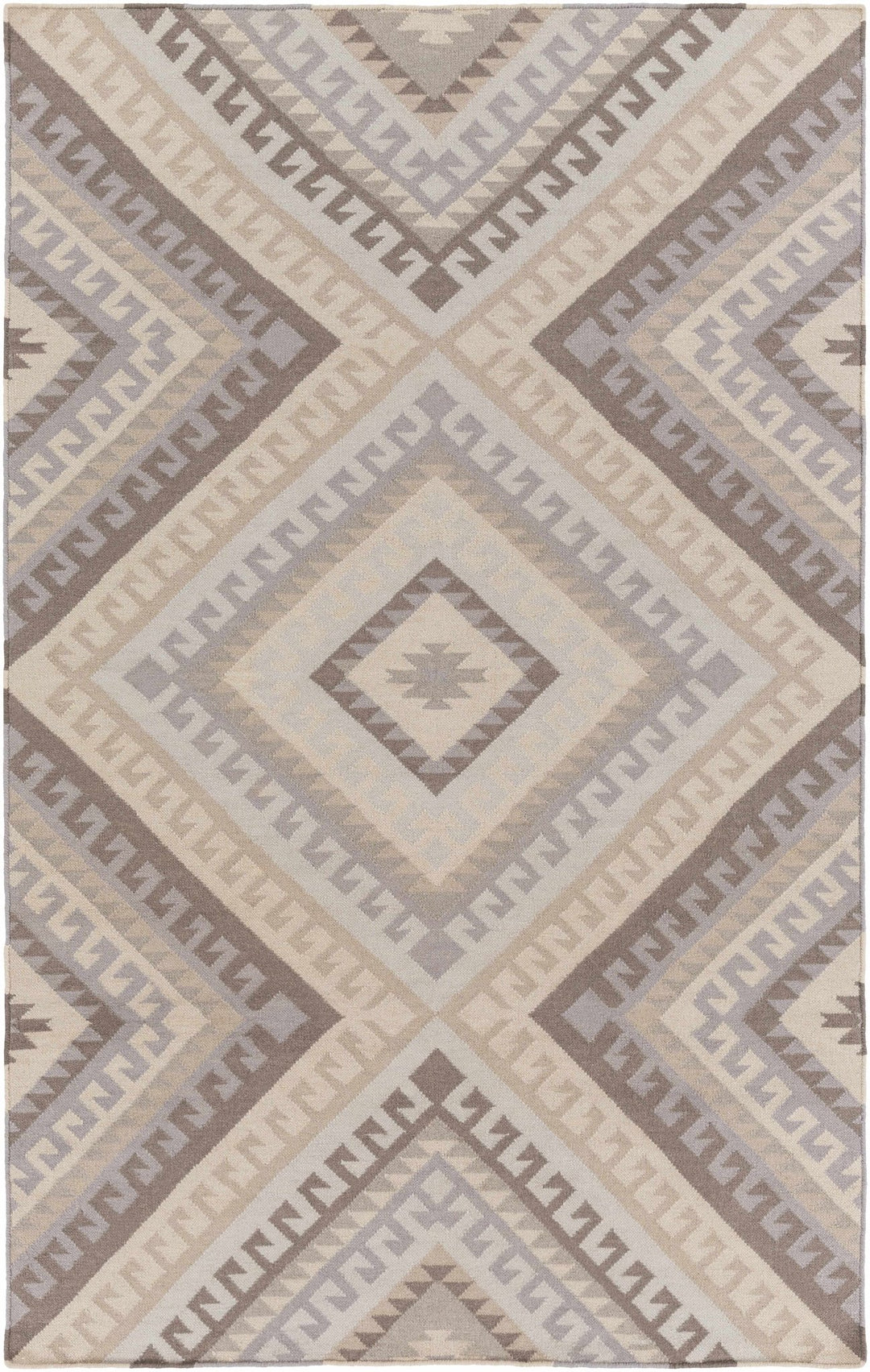 Fischer Contemporary Style Taupe And Beige Hand Woven Area Rug - The Rug Decor