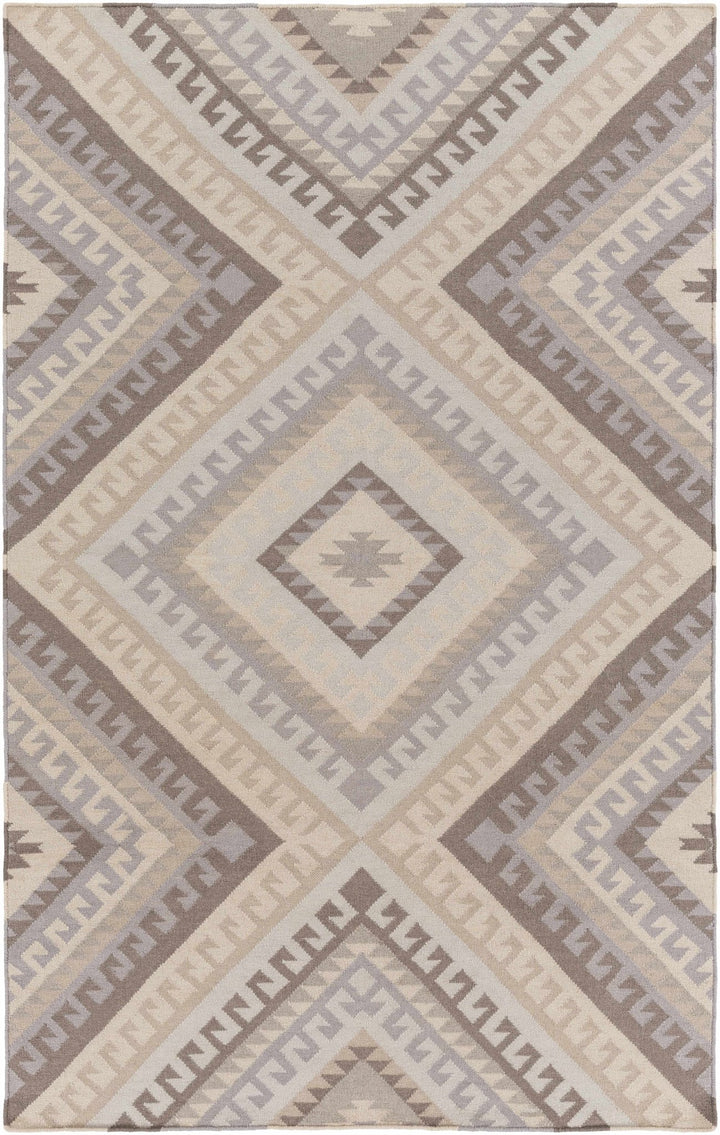 Fischer Contemporary Style Taupe And Beige Hand Woven Area Rug - The Rug Decor