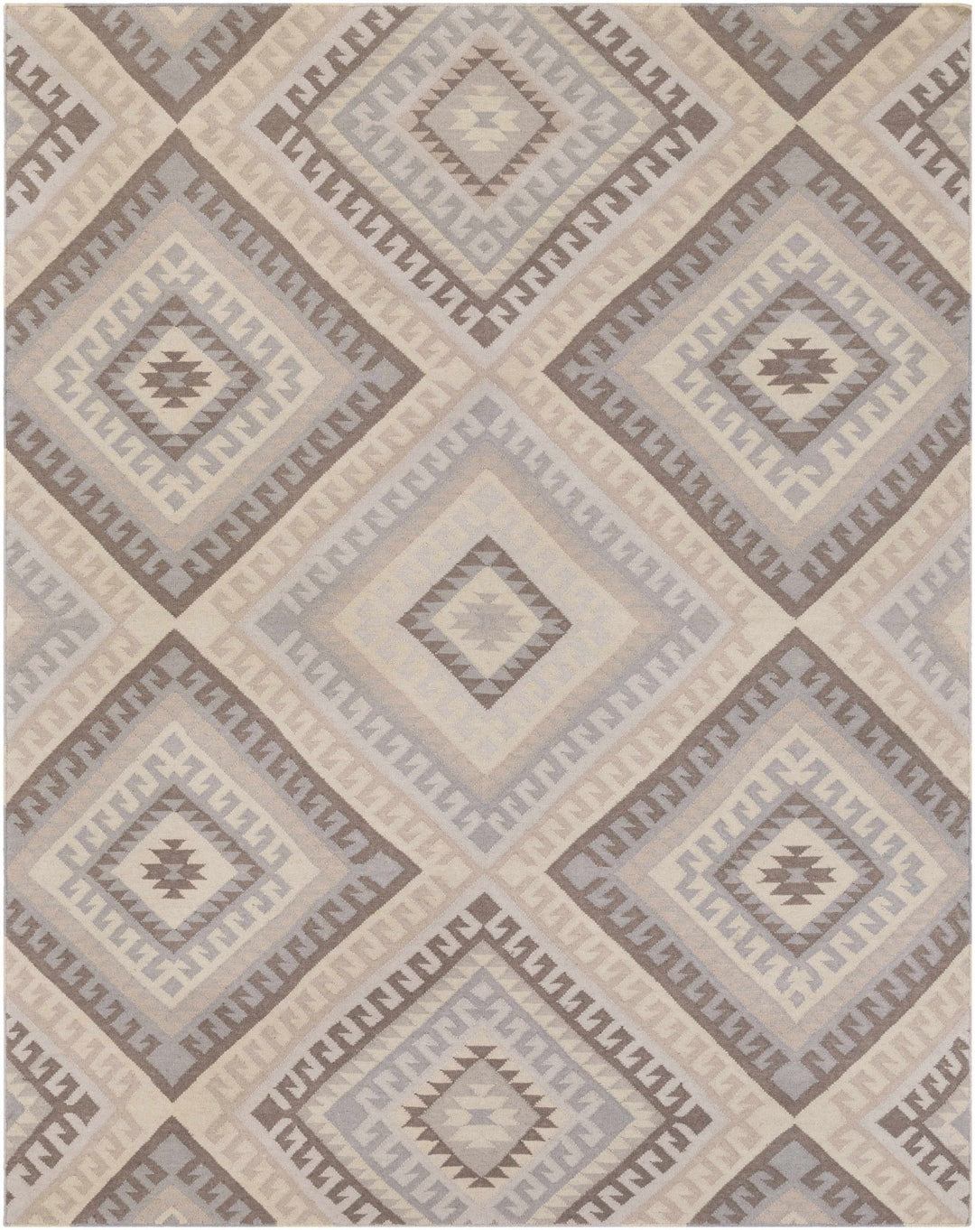 Fischer Contemporary Style Taupe And Beige Hand Woven Area Rug - The Rug Decor