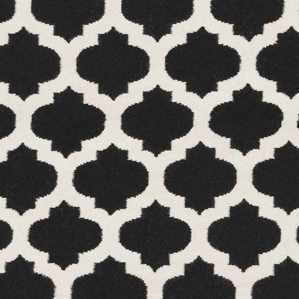Fleetville Contemporary Geometrical Black And Ivory Area Rug - The Rug Decor