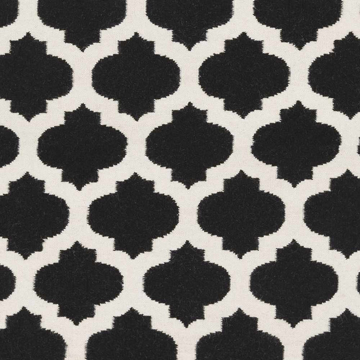 Fleetville Contemporary Geometrical Black And Ivory Area Rug - The Rug Decor