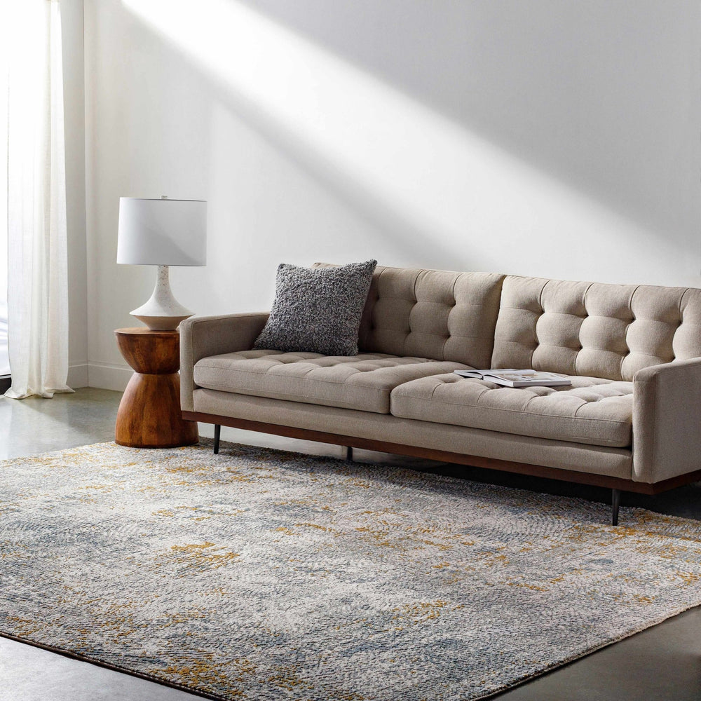 Fleur Modern Abstract Design Gray And Brown Rug - The Rug Decor