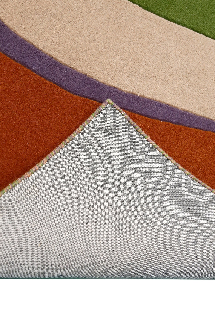 Flow Modern Abstract Colorful Hand Tufted 5x8 Wool Rug - The Rug Decor