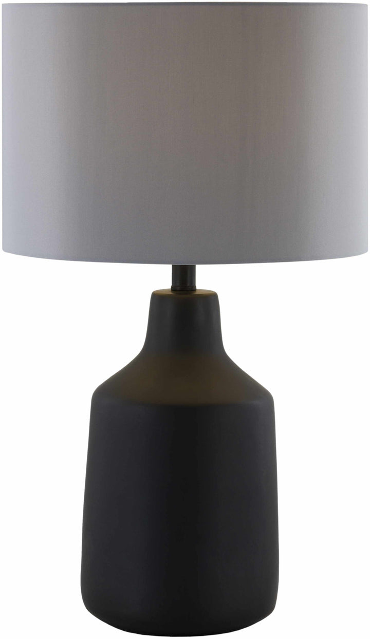 Boljoon Concrete Table Lamp – Traditional Accent Lighting with Linen Shade