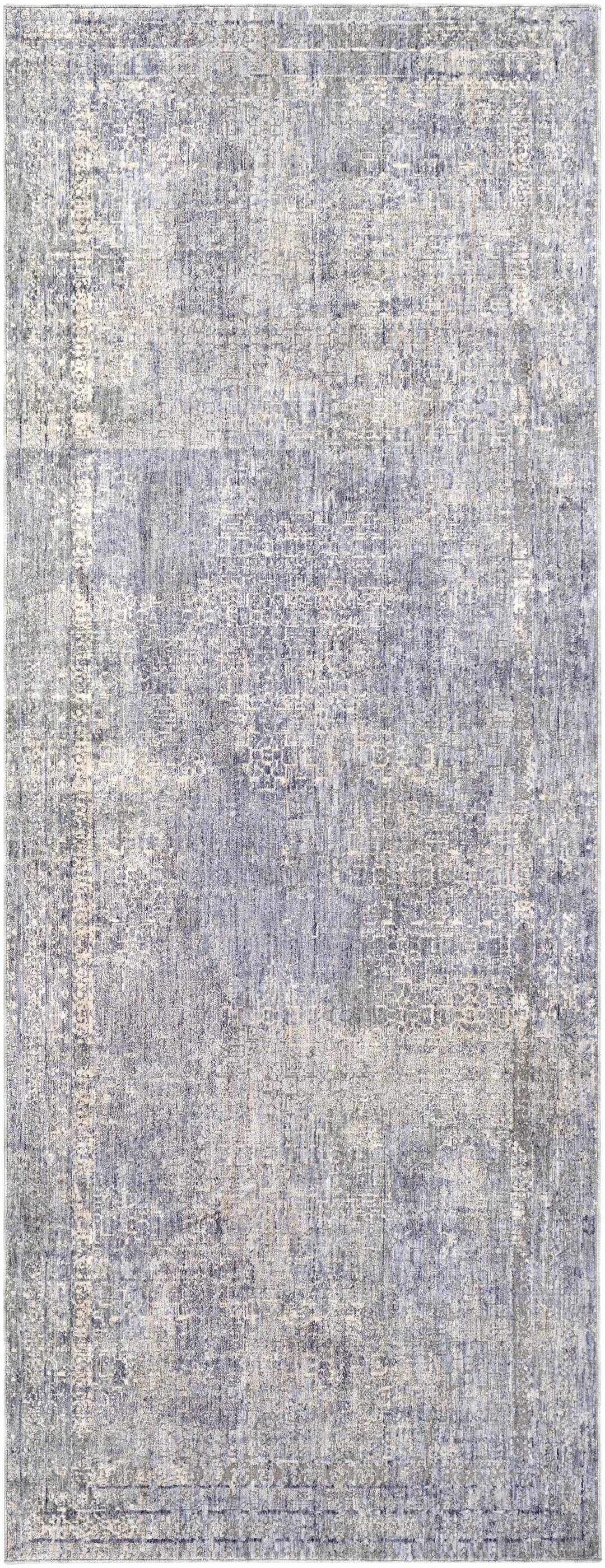 Foley Traditional Style Blue And Gray Area Rug