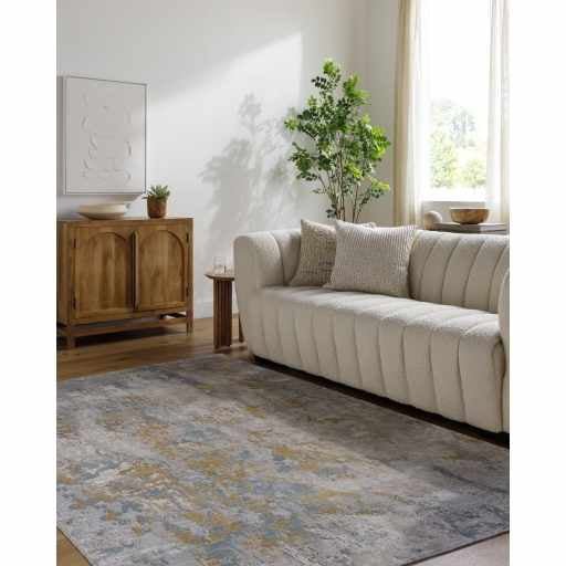 Follansbee Modern Abstract Beige And Gray Hand Knotted Area Rug - The Rug Decor