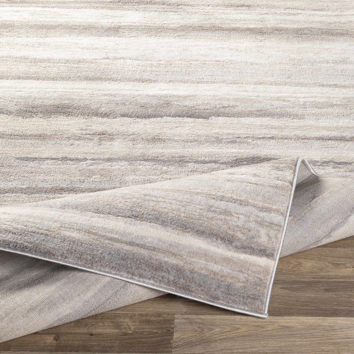 Fombell Modern Abstract Design Gray And Beige Area Rug