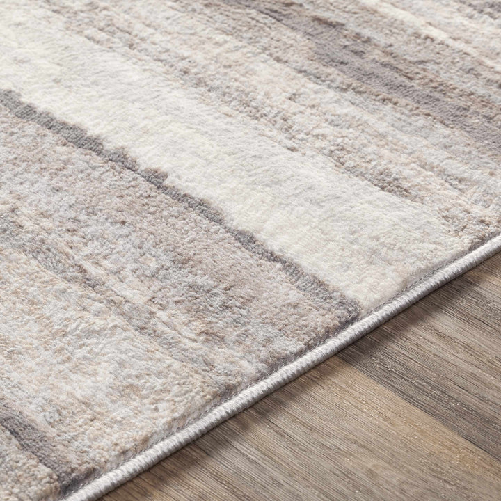 Fombell Modern Abstract Design Gray And Beige Area Rug