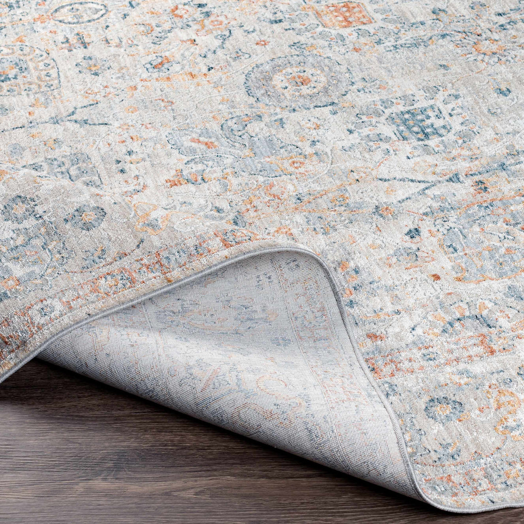 Traditional Design Beige Oushak Machine Woven Rug