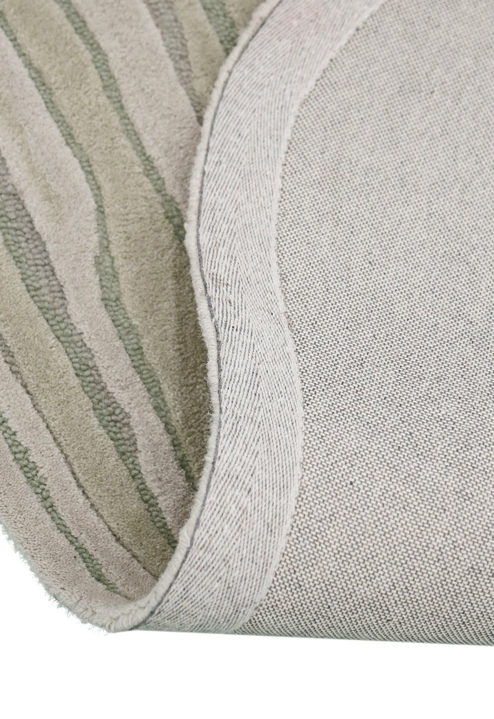 Fossil Modern Style Ivory Hand Tufted 5x7 Wool Rug - The Rug Decor