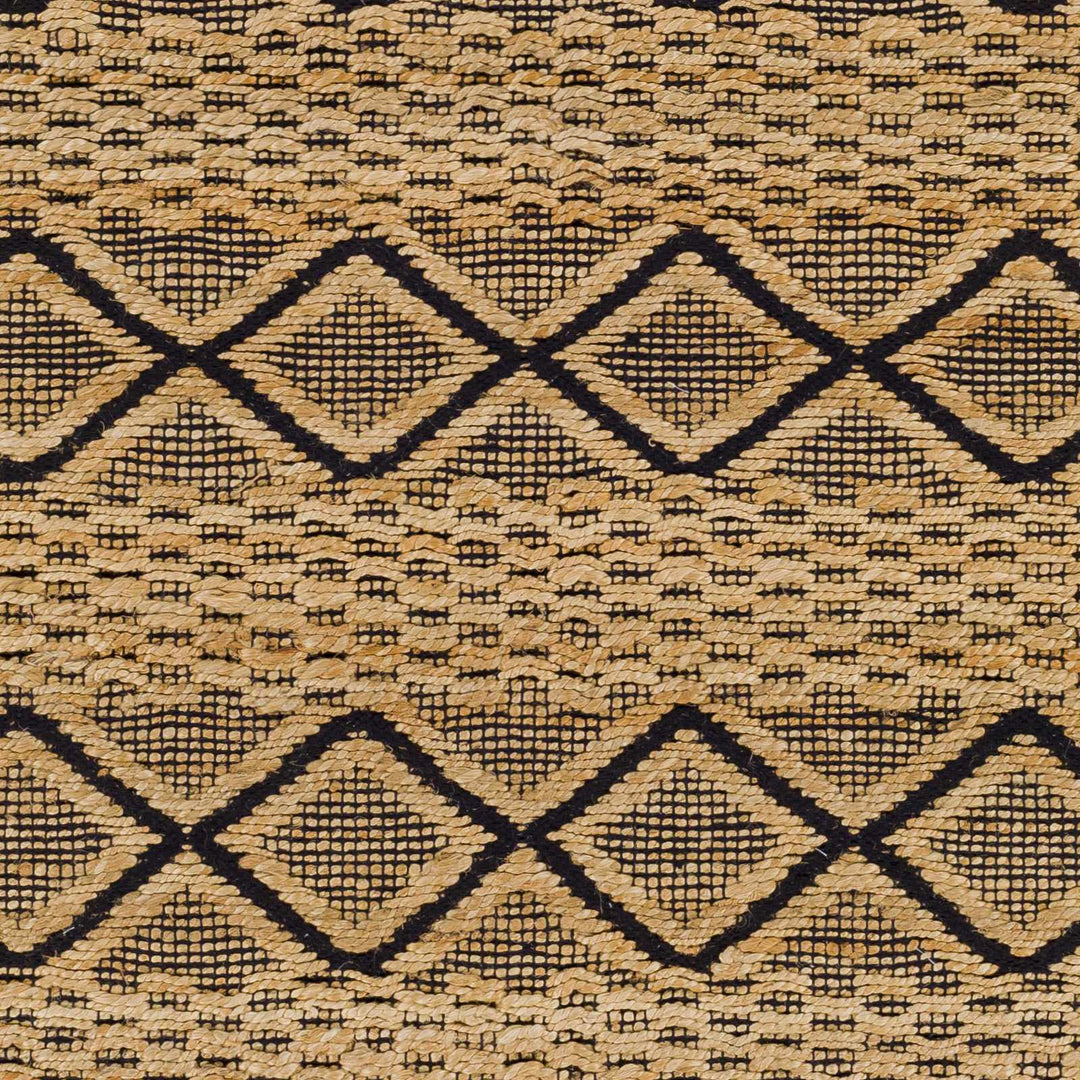Foxrock Tan And Black Modern Style Hand Woven Area Rug - The Rug Decor