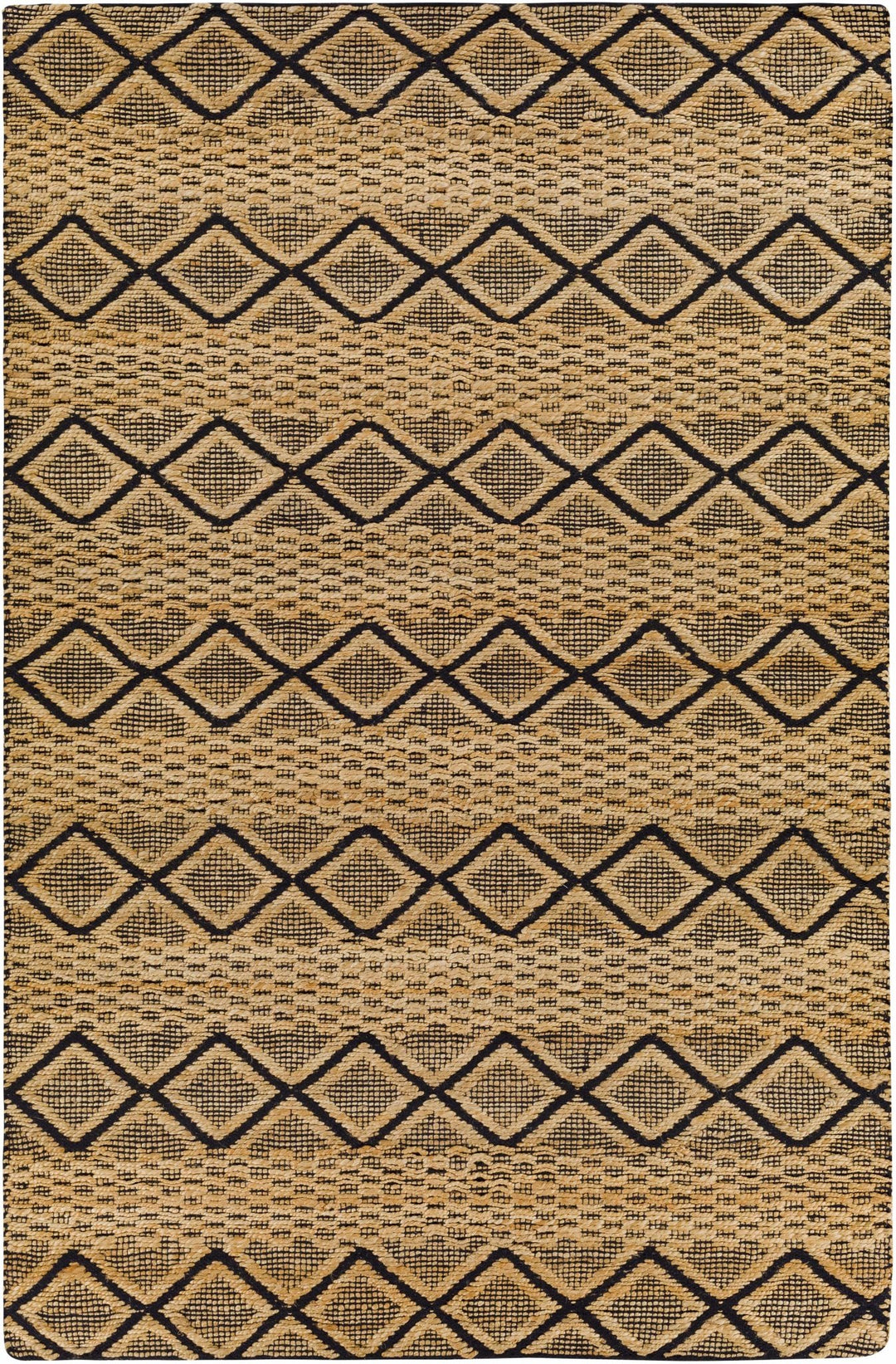 Foxrock Tan And Black Modern Style Hand Woven Area Rug - The Rug Decor