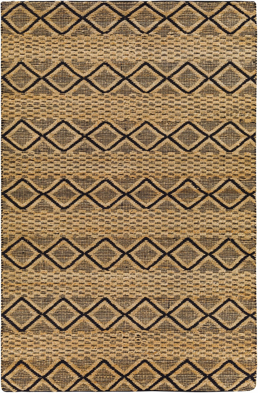 Foxrock Tan And Black Modern Style Hand Woven Area Rug - The Rug Decor