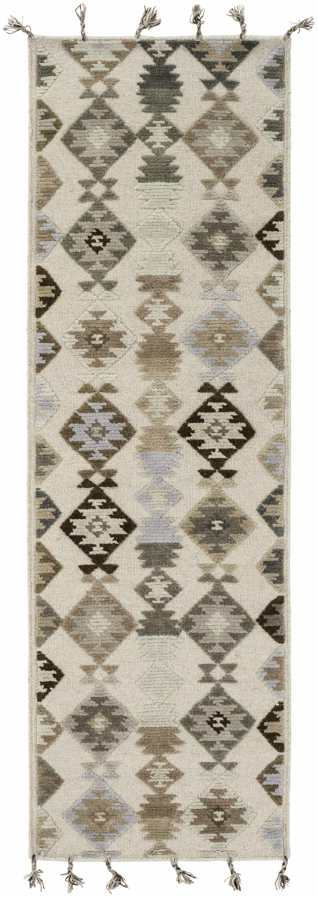 Foyil Traditional Style Ivory And Gray Hand Woven Area Rug