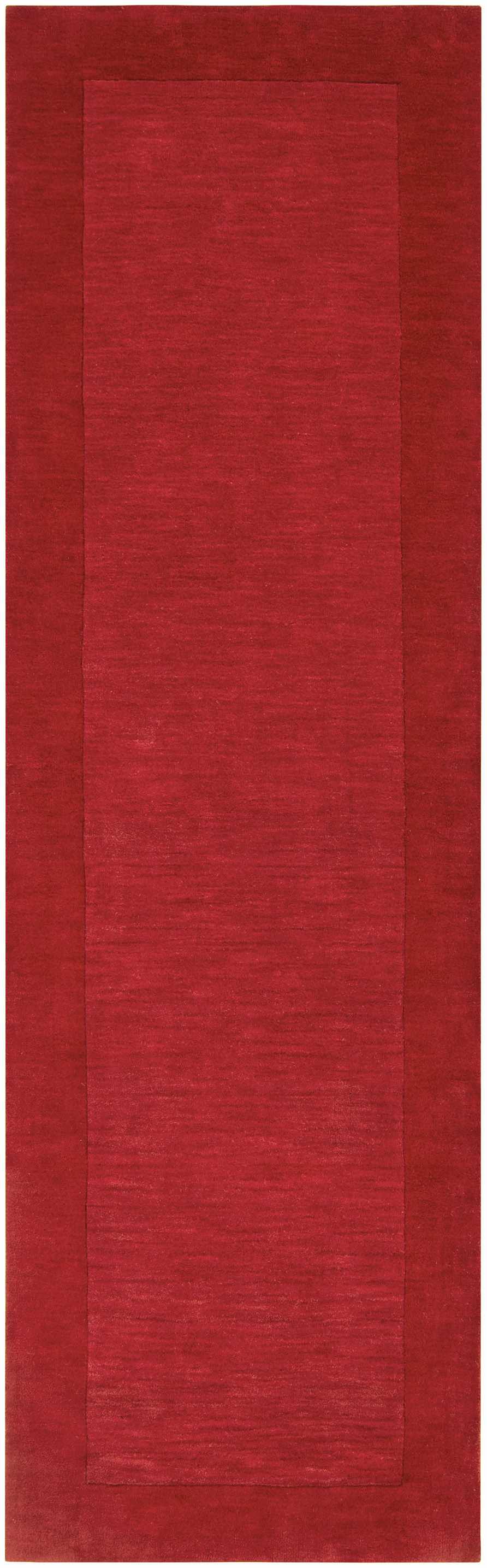 Francisco Modern Style Red Hand Loom Wool Area Rug