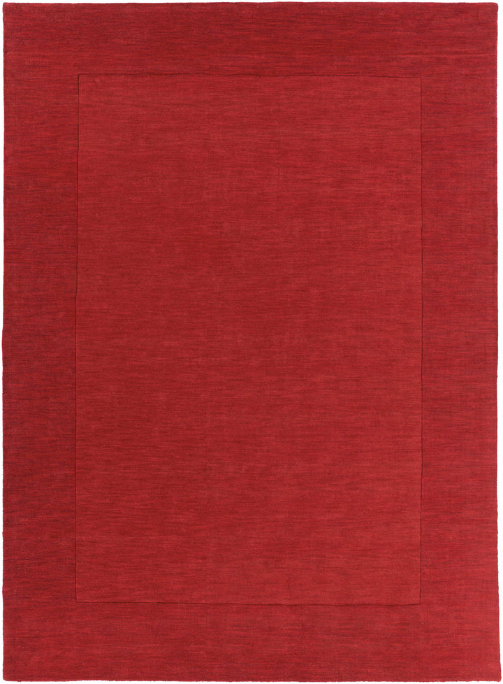 Francisco Modern Style Red Hand Loom Wool Area Rug