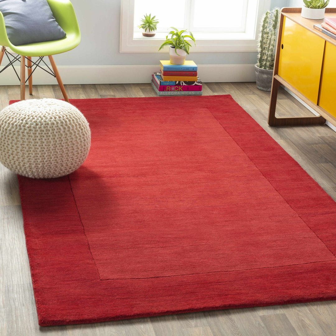 Francisco Modern Style Red Hand Loom Wool Area Rug - The Rug Decor