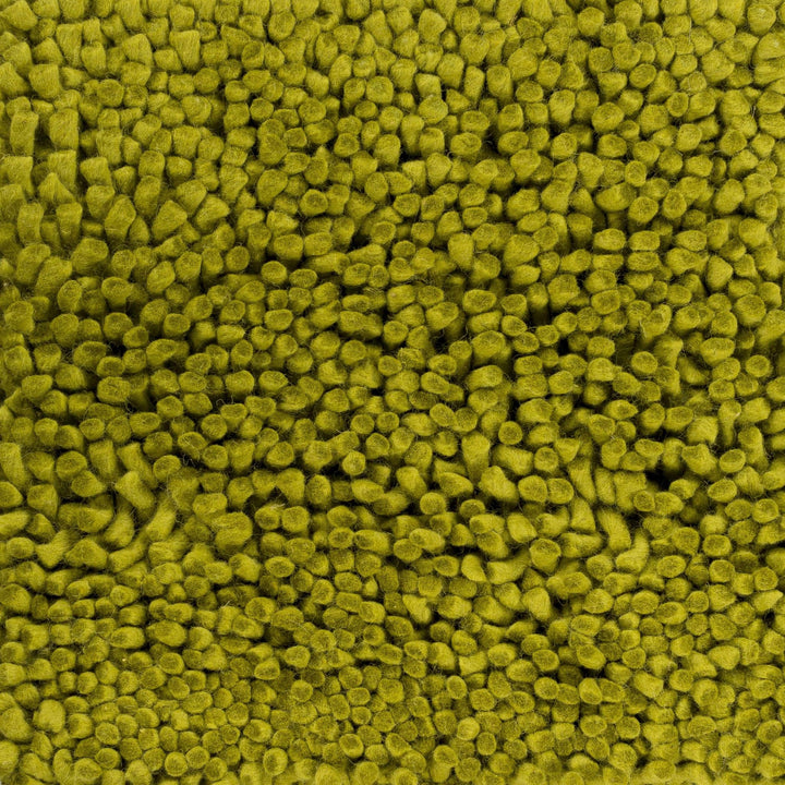 Frederika Modern Solid Olive Wool Shag Rug - The Rug Decor