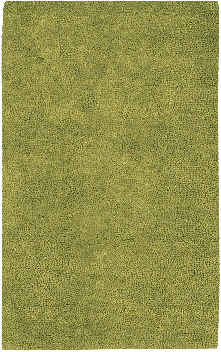 Frederika Modern Solid Olive Wool Shag Rug - The Rug Decor